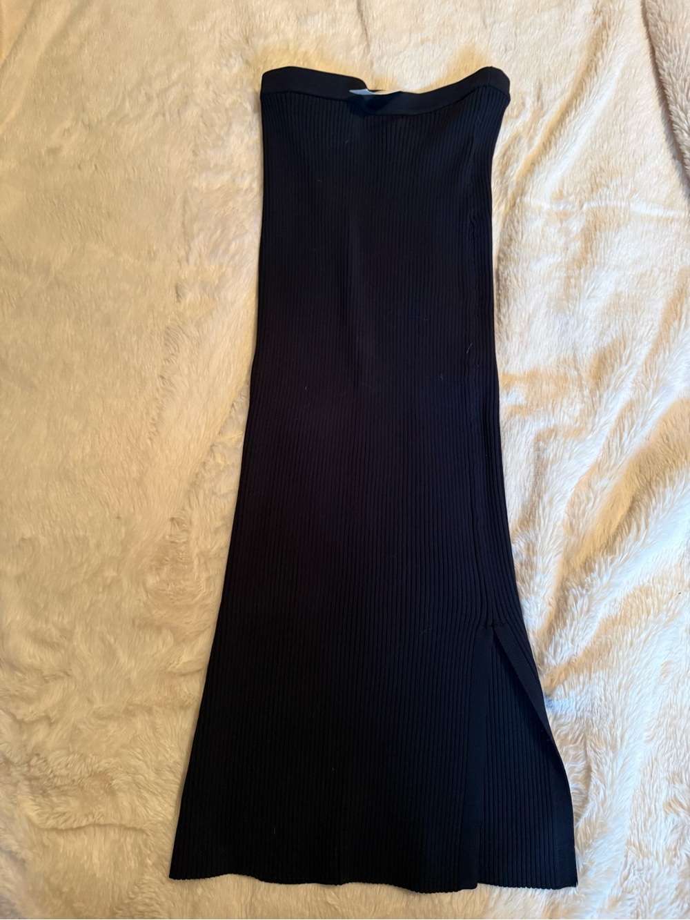 Navy Ribbed long shirt